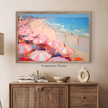 Amazon.com: Vintage Beach Wall Art Abstract Canvas Wall Art